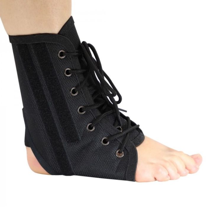 Ankle brace Crate with four metal ribs F-215