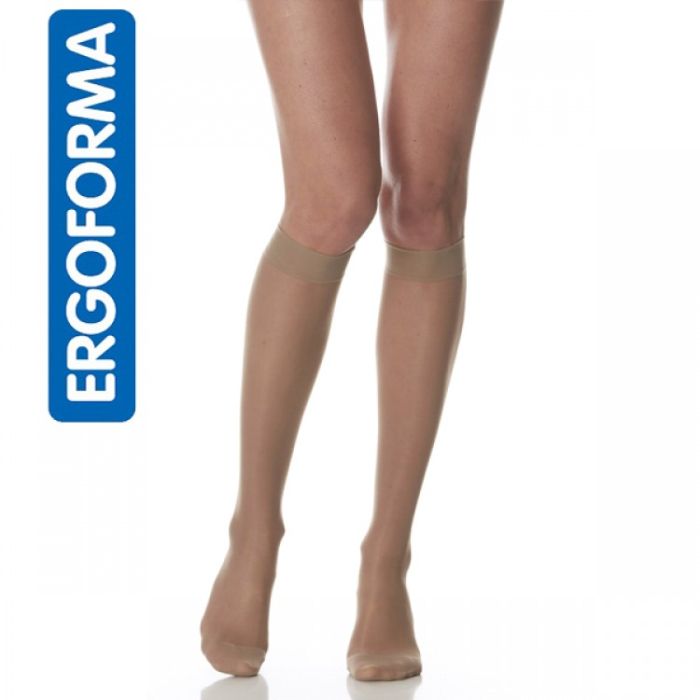 Women's anti-varicose knee socks (Class 1, 18-22 mm Hg) Ergoforma 311