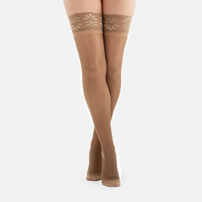Compression stockings VENOTEKS Elegance 1st compression class, beige